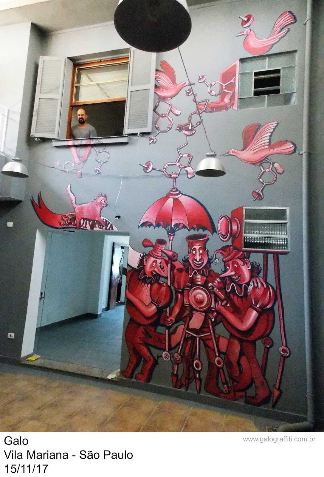 Graffiti indoor - Espaço Serotonina - Vila Mariana - São Paulo